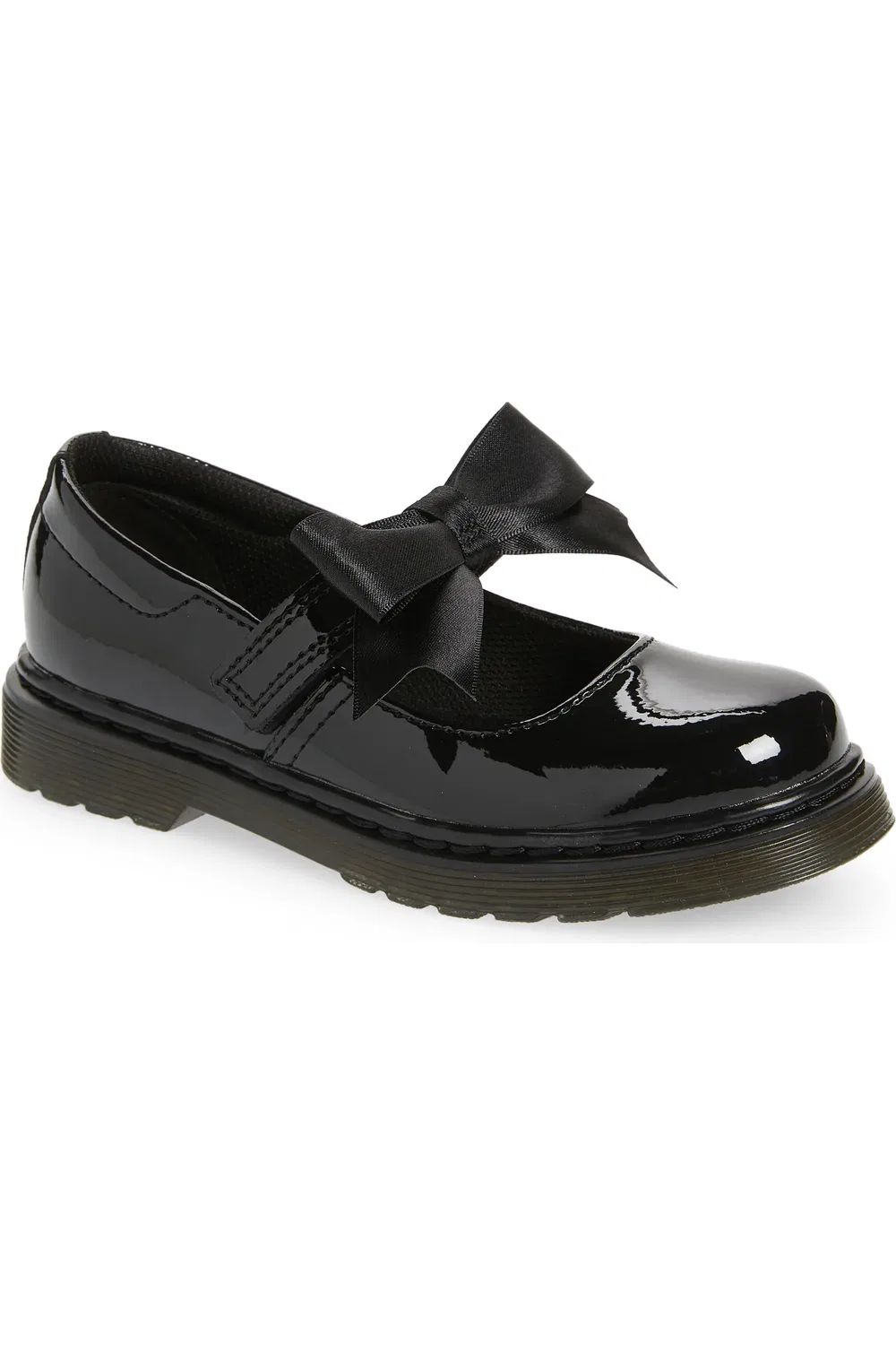 Детские туфли Dr. Martens Maccy II, Мэри Джейн на платформе, Black Patent