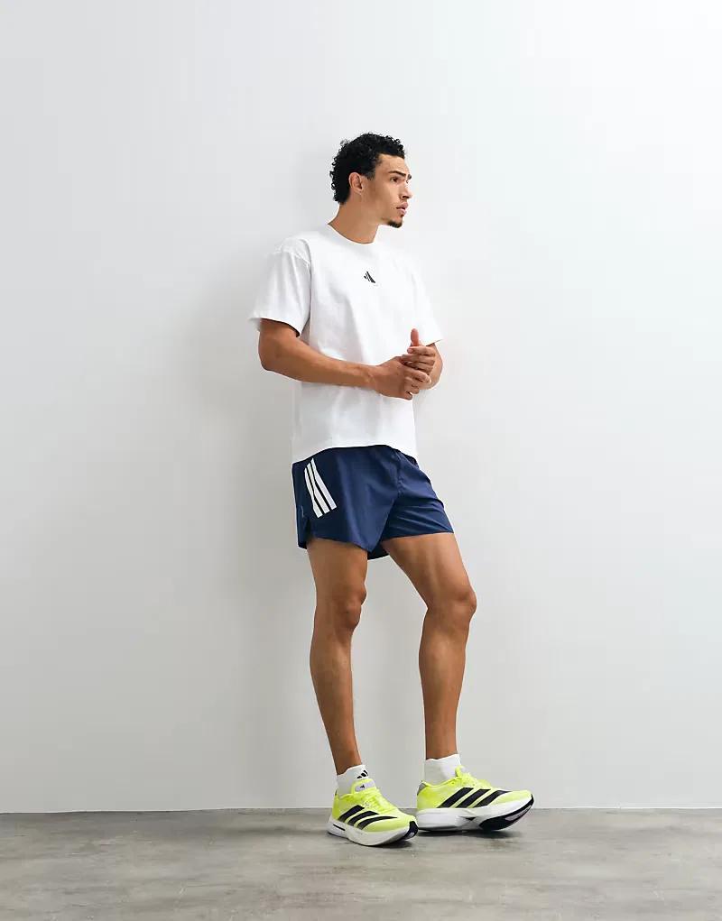 Беговые шорты Adidas adi365 с тремя полосками, темно-синий