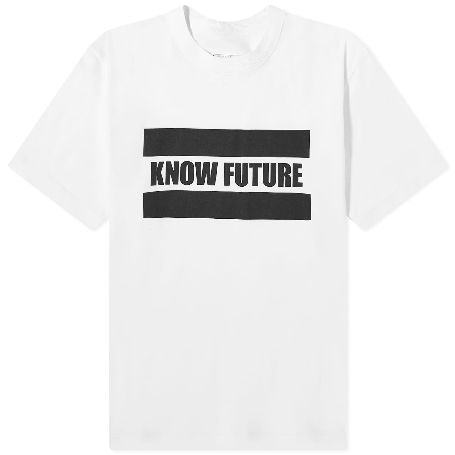 

Футболка Sacai Know Future, белый