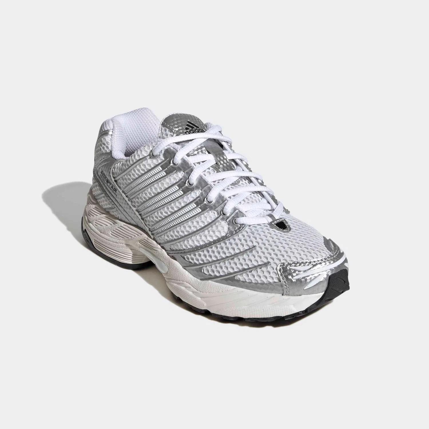 Детские кроссовки с сетчатым верхом Adidas Originals, Cloud White/Silver Metallic/Core Black
