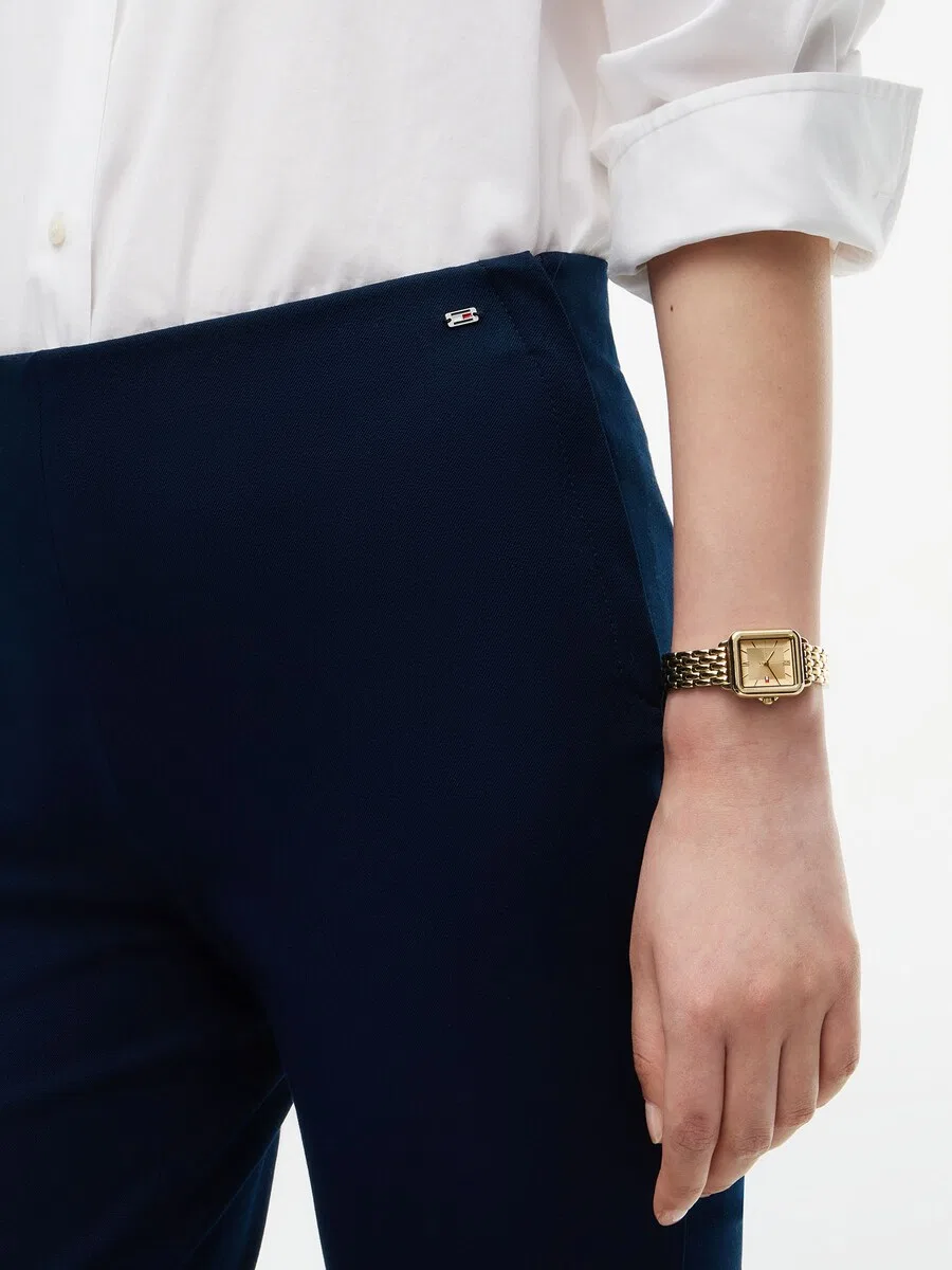 Брюки узкий крой TOMMY HILFIGER, темно-синие — фото 3