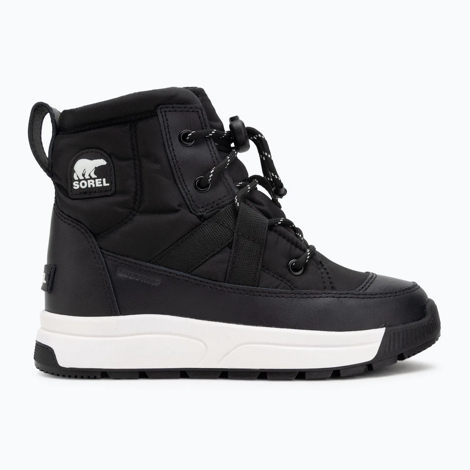 Детские зимние ботинки с высоким голенищем Sorel Youth Whitney Mid WP, Черный — фото 2