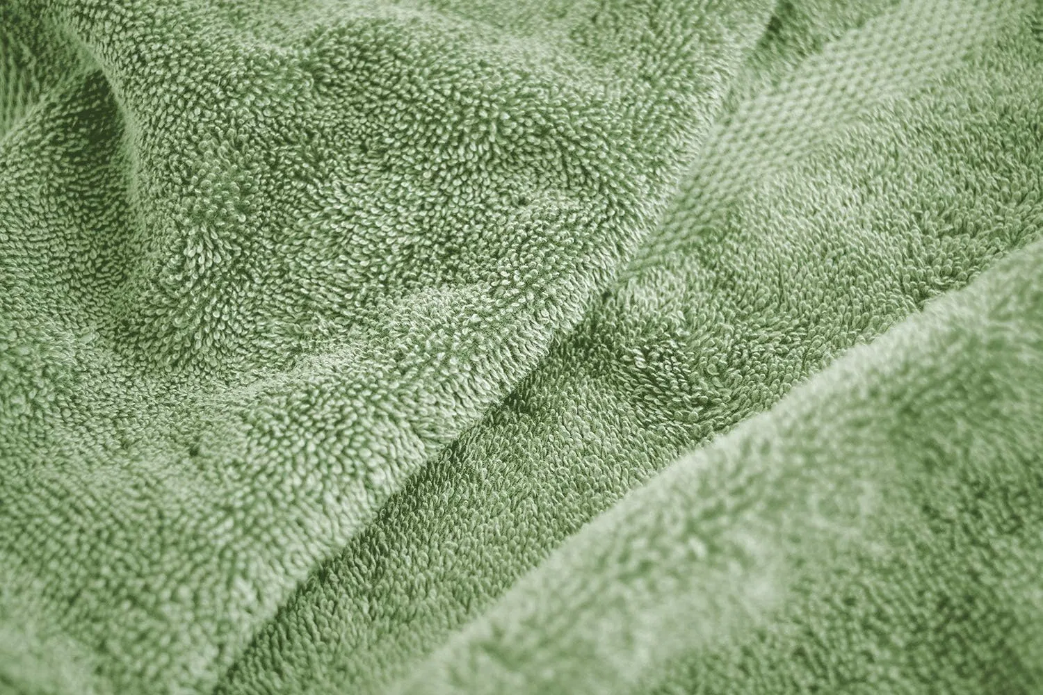 Набор мочалок Fluffy Washcloth, Cotton & Calm, 12 шт, 33x33 см, Sage Green — фото 3