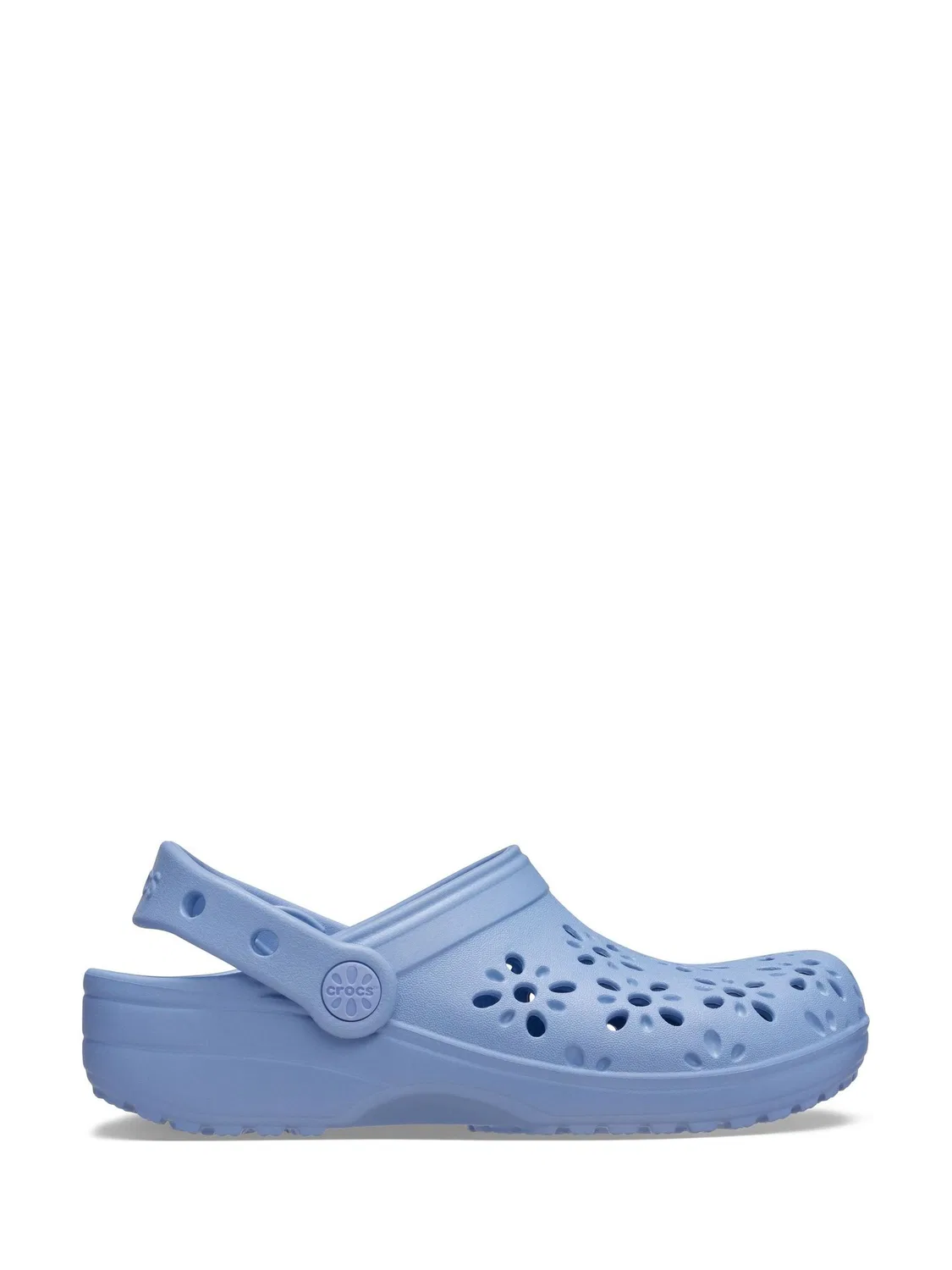 Клоги Crocs Classic Floral Cut Out, синие