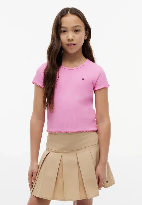 Футболка с воротником-стойкой Tommy Hilfiger, розовый