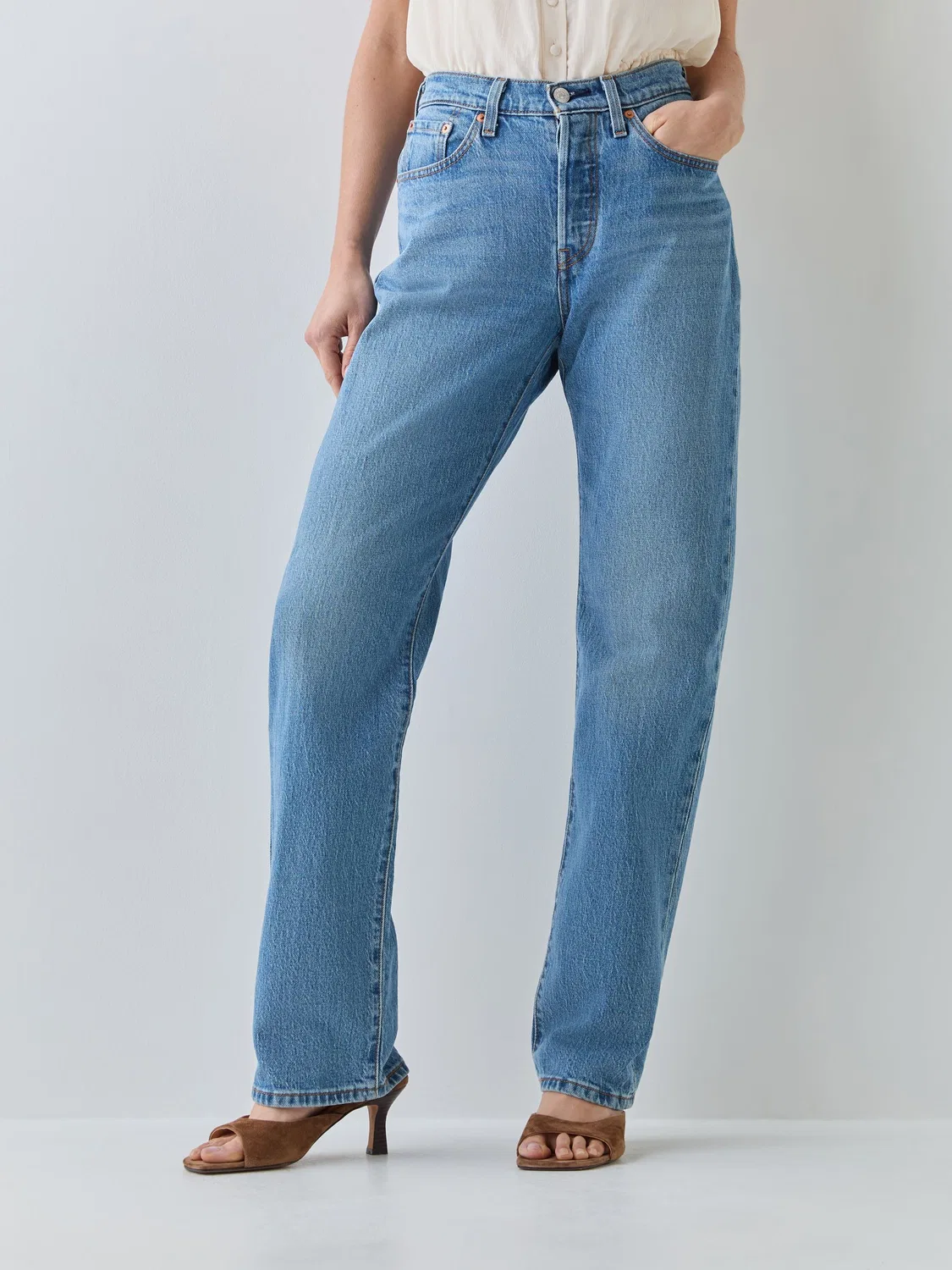 Джинсы прямого кроя Hourglass 501 Levi's, Lucid Dream Blue