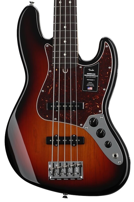 

Fender American Professional II Jazz Bass V - 3 цвета Sunburst с палисандровой накладкой 0193990700
