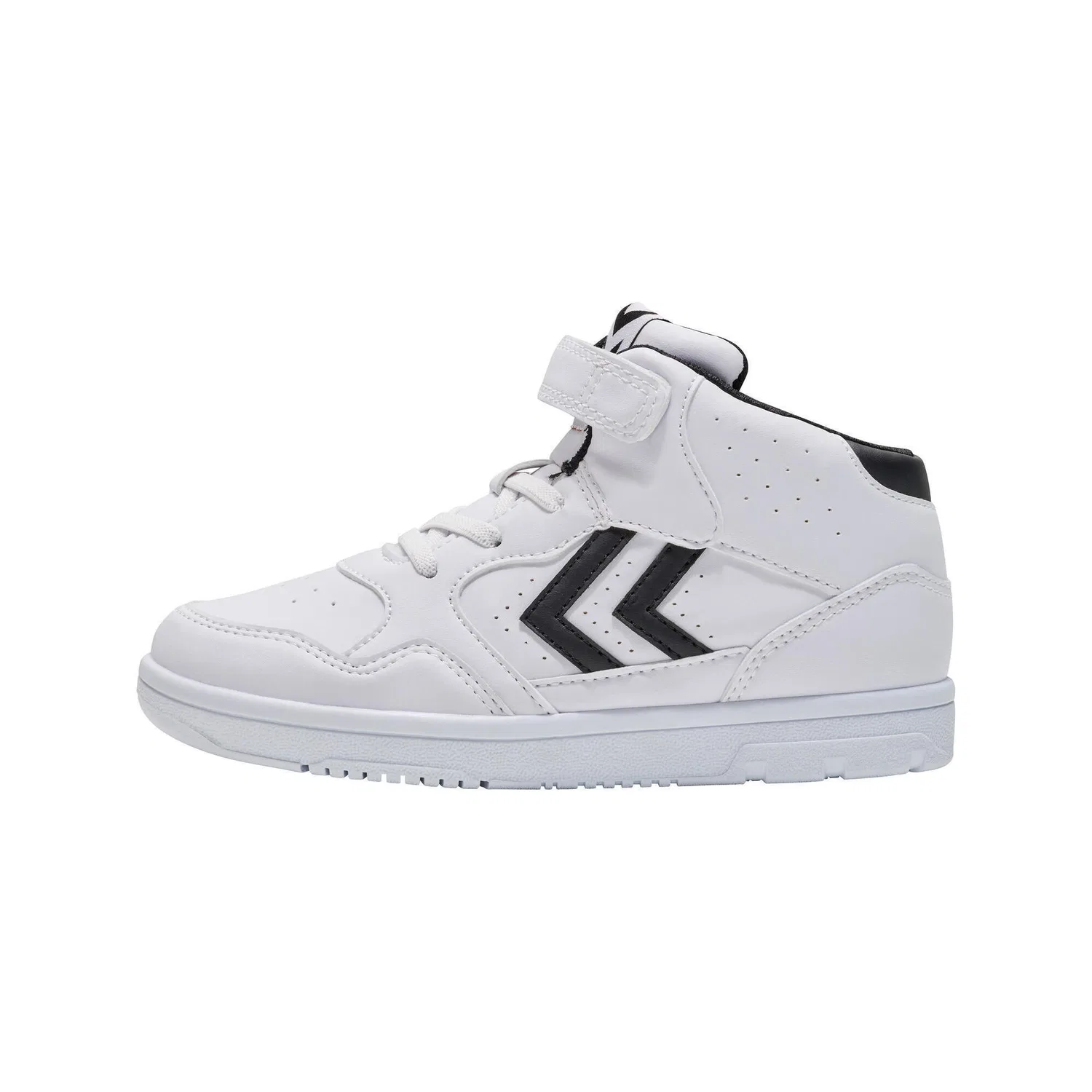 Детские кожаные кроссовки Camden High Hummel, Weiß Schwarz Weiß