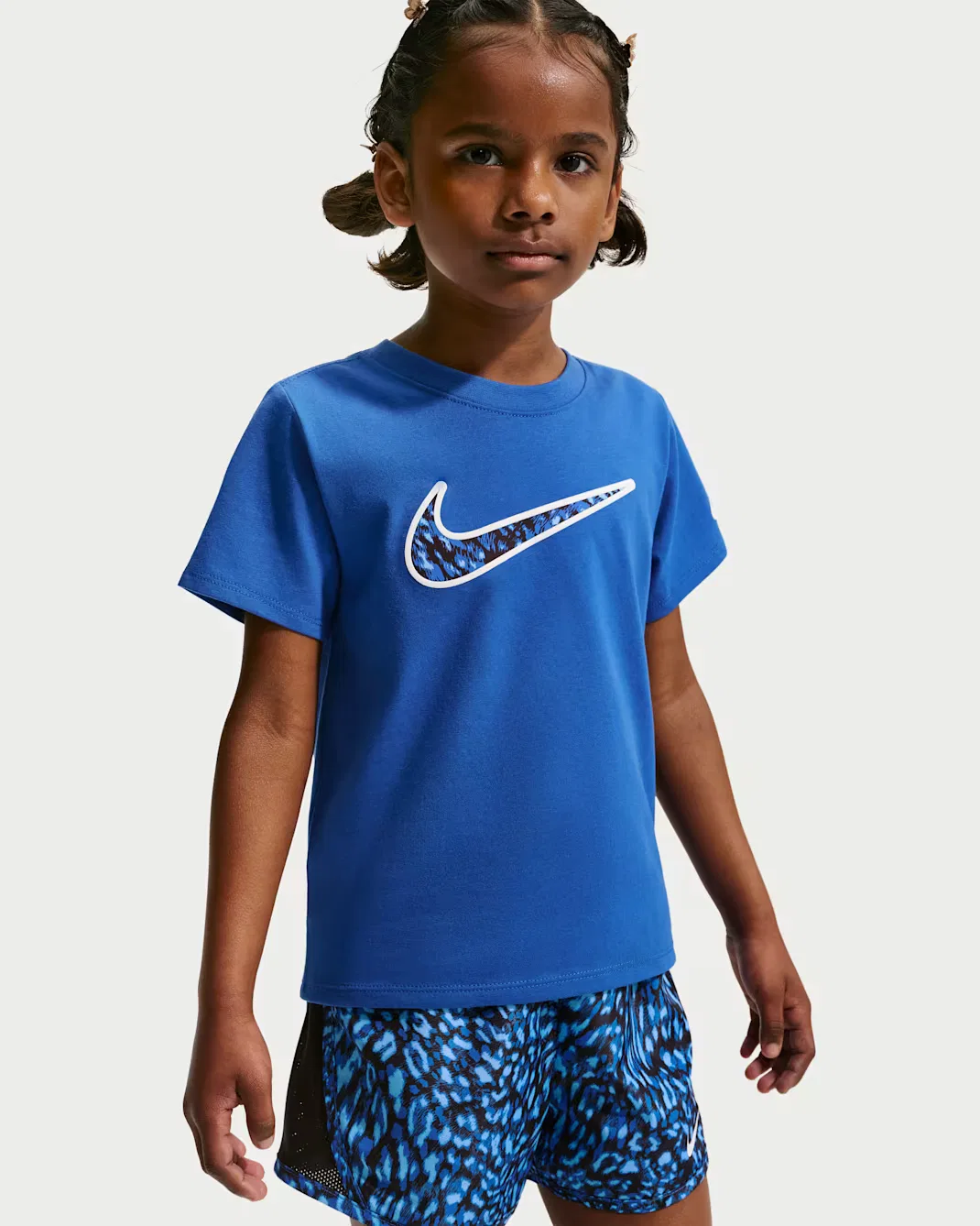 Детский комплект из двух предметов: шорты и шорты Tempo с принтом Dri-FIT Nike, Game Royal — фото 2