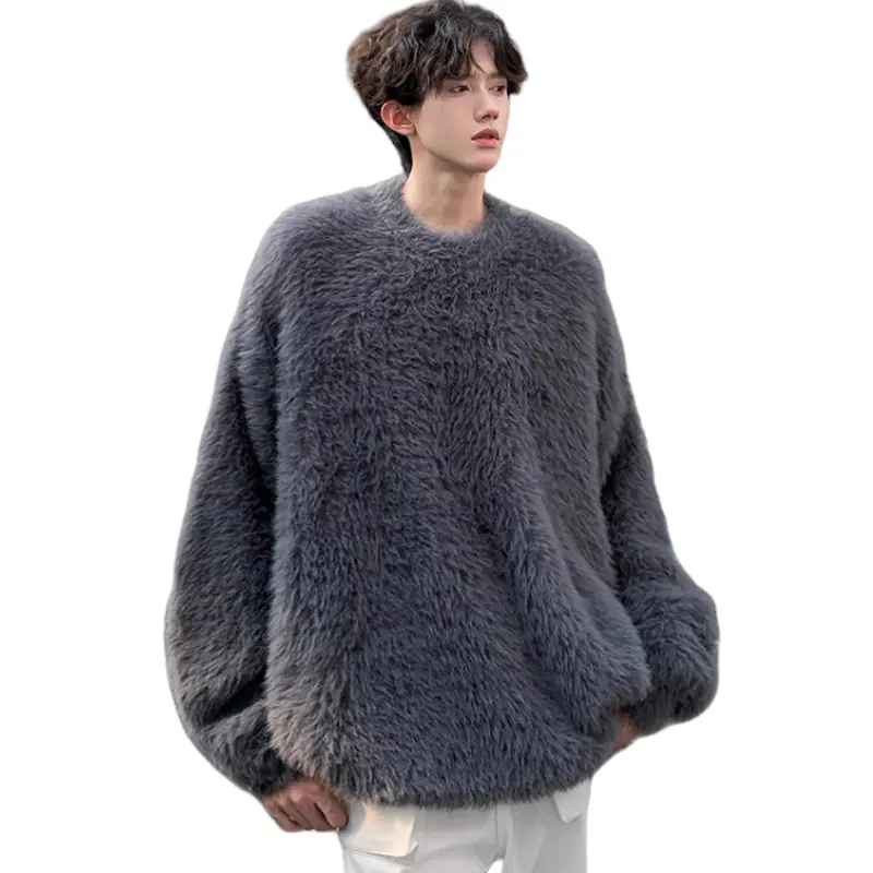 

Свитер Unisex Crew Neck утепленный с флисовой подкладкой VanCamel, темно-серый