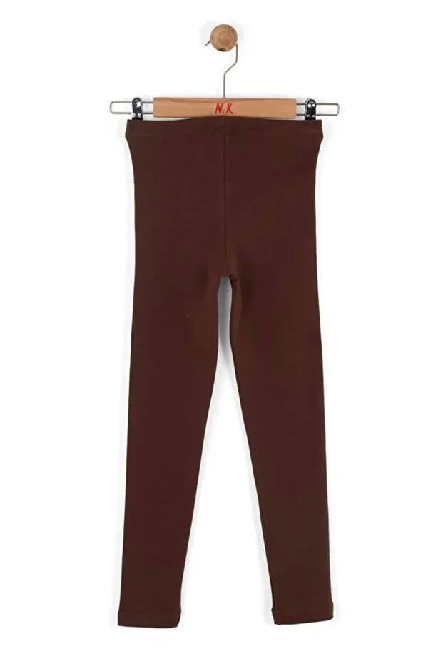 Детские леггинсы для девочек хлопковые Nk Kids, Brown — фото 2