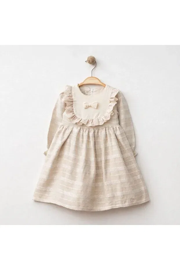 Детское платье для девочек льняное Basics Baby Corner, Beige