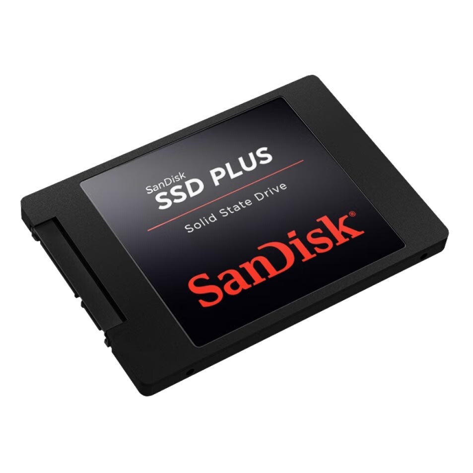 

Твердотельный накопитель SanDisk SSD Plus, 1 Тб, SATA, черный