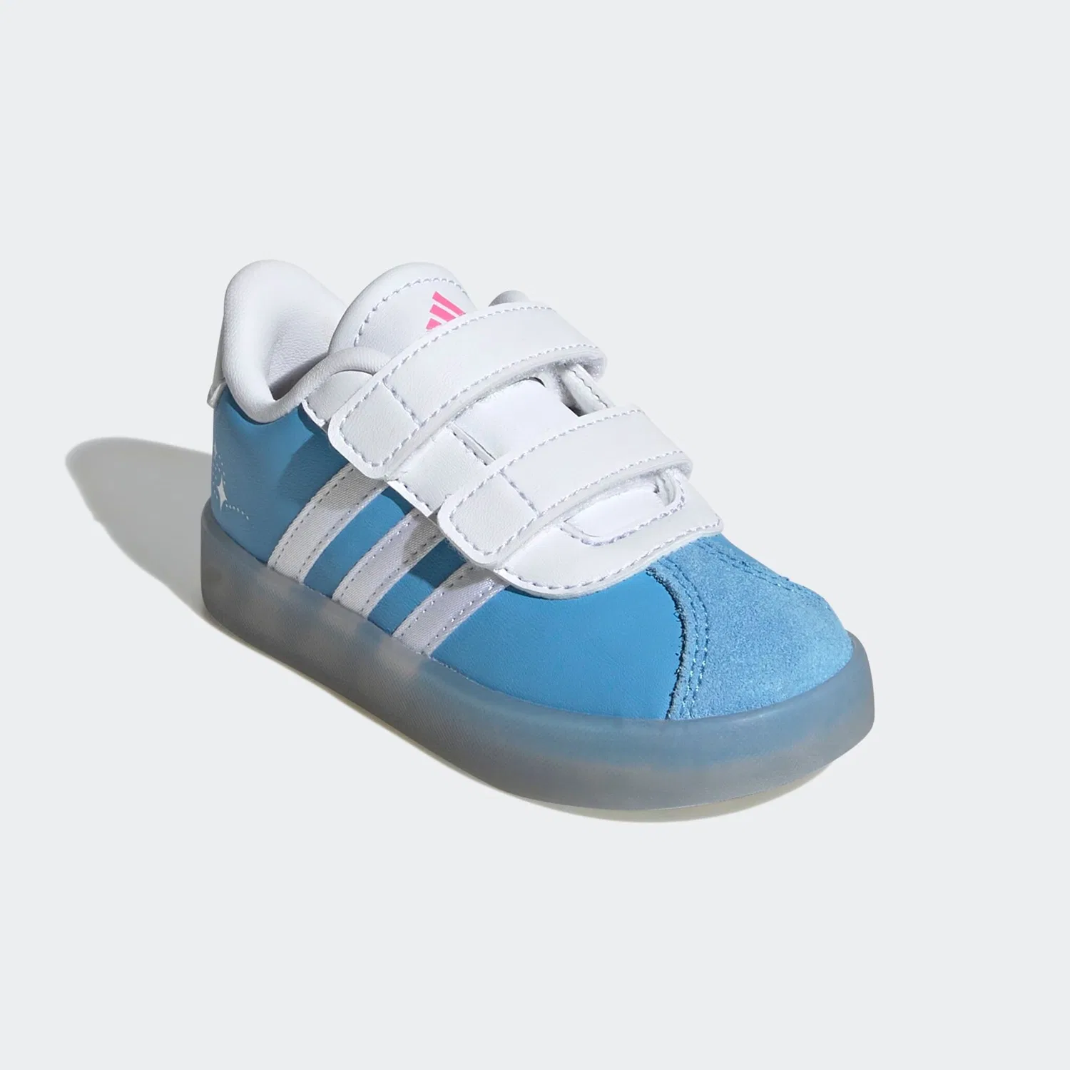 Детские кроссовки с диснеевскими деталями Adidas Sportswear, Semi Blue Burst/Cloud White/Lucid Pink