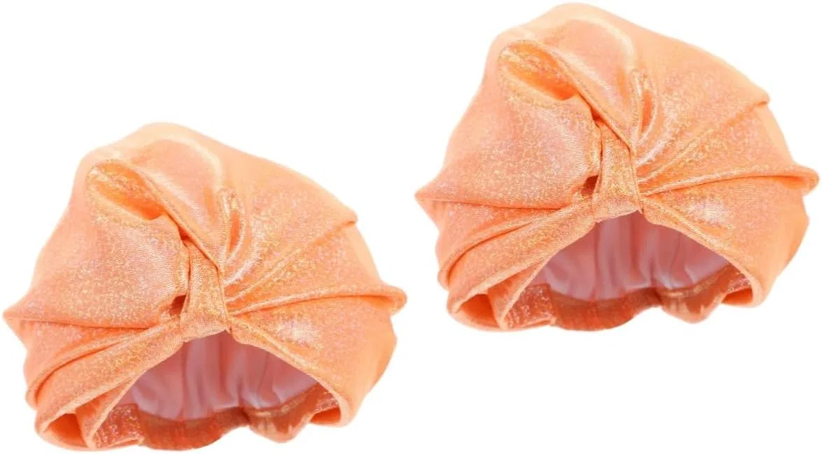 Шапочка для плавания 2 шт нейлон Minkissy, Goldenx2pcs