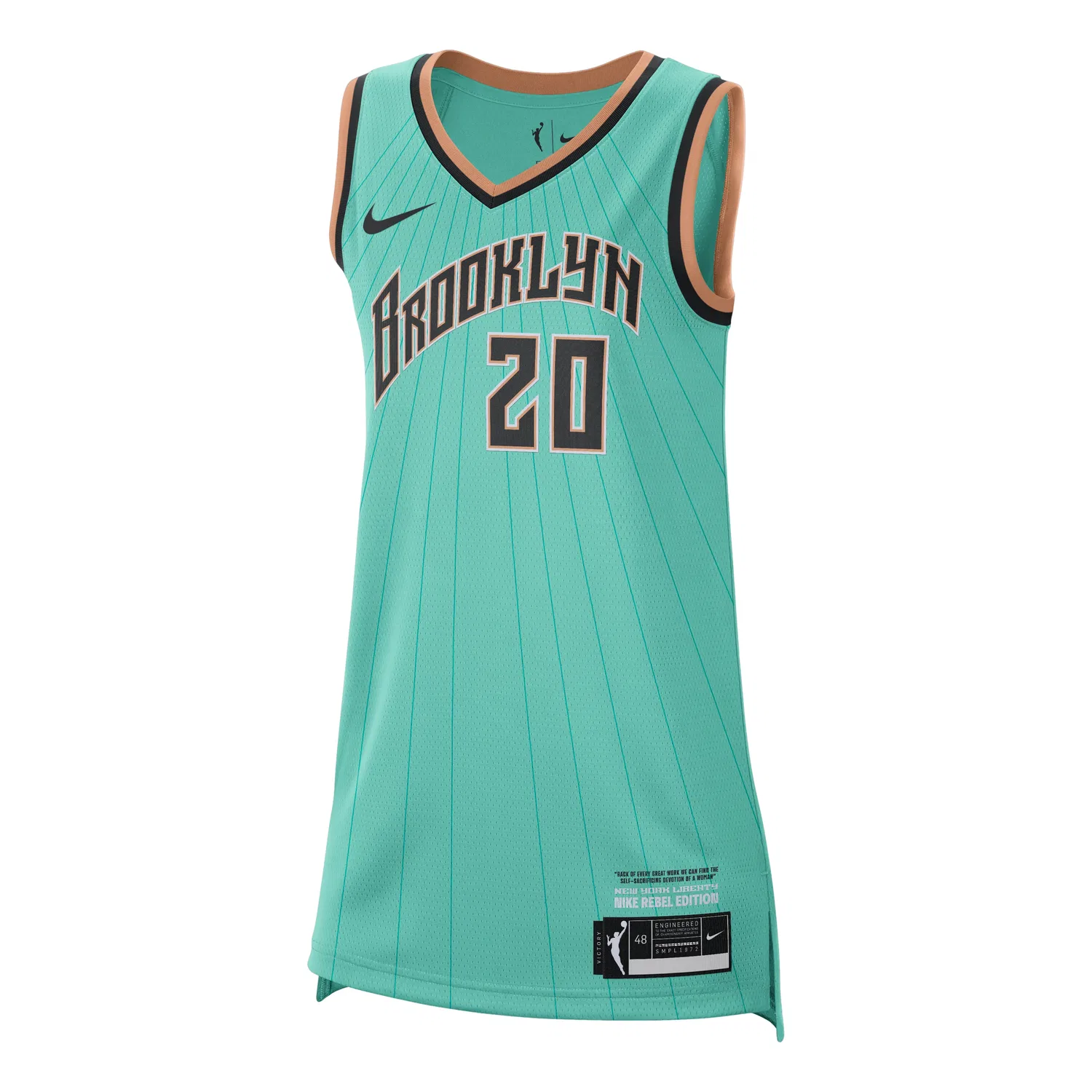 Женская баскетбольная джерси Nike Dri-FIT WNBA Sabrina Ionescu New York Liberty 2026 Rebel Edition, зеленый