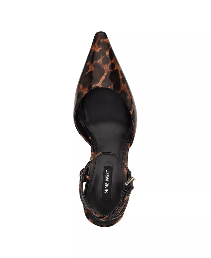 Женские туфли-лодочки Kellie с острым носком и коническим каблуком Nine West, мультиколор — фото 4