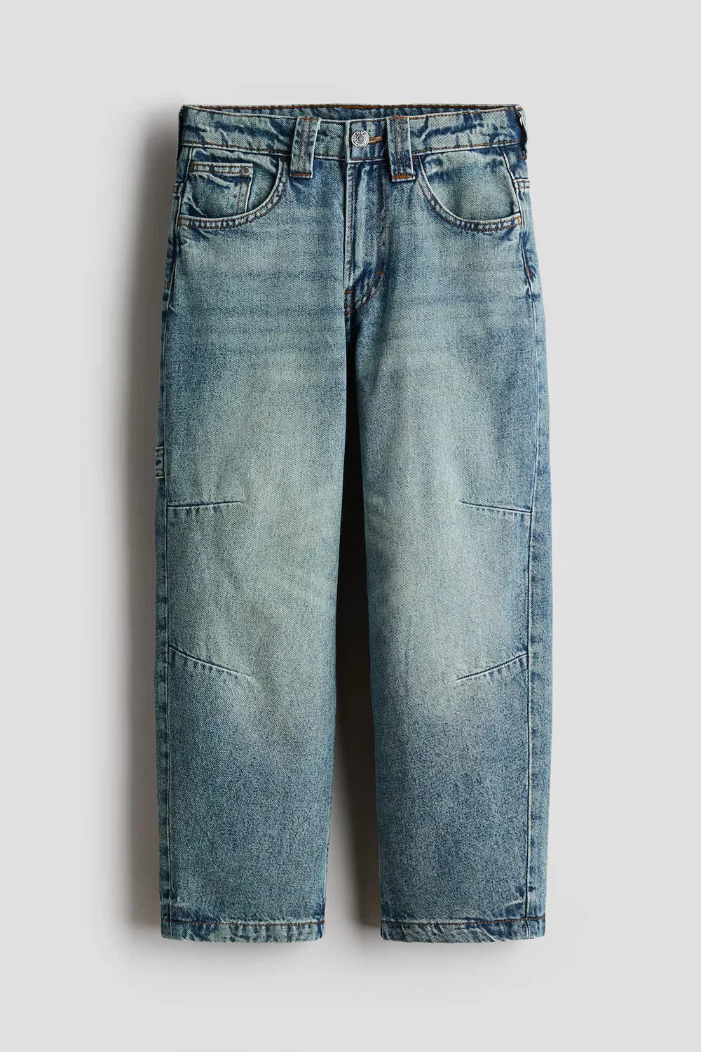 Свободные рабочие джинсы H&M, Ausgewaschenes Denimblau — фото 3