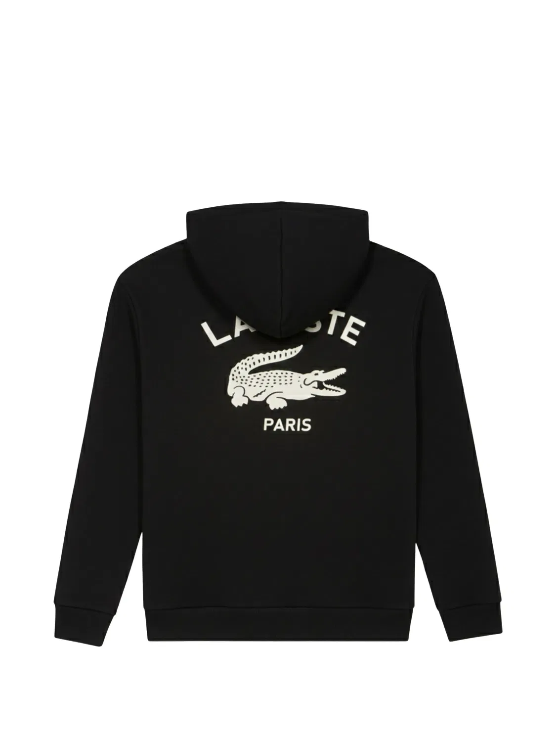 Худи с логотипом черного цвета Lacoste, черный — фото 2