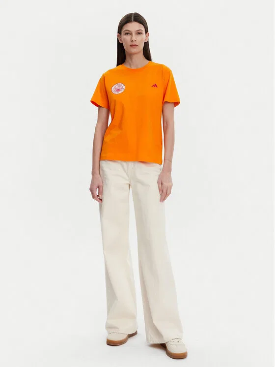 Футболка regular fit FARM Graphic Adidas, оранжевый — фото 2