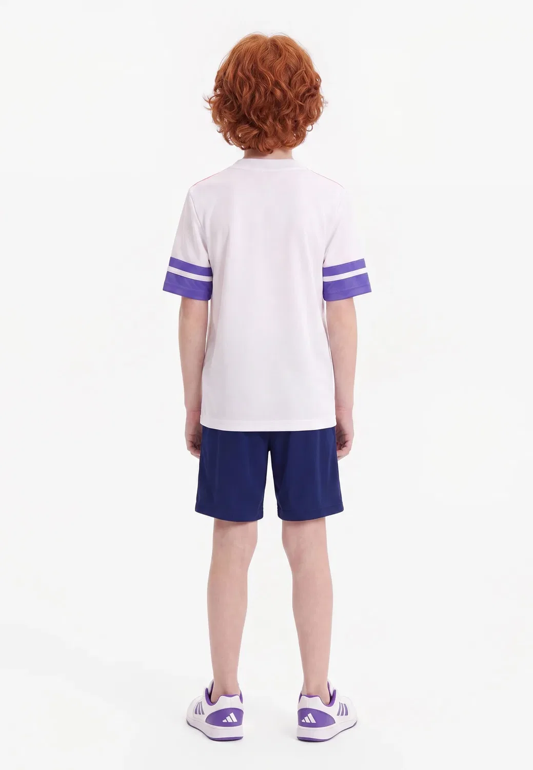 Спортивная футболка F50 унисекс Adidas Performance, White/Solar Turbo/Solar Purple — фото 2