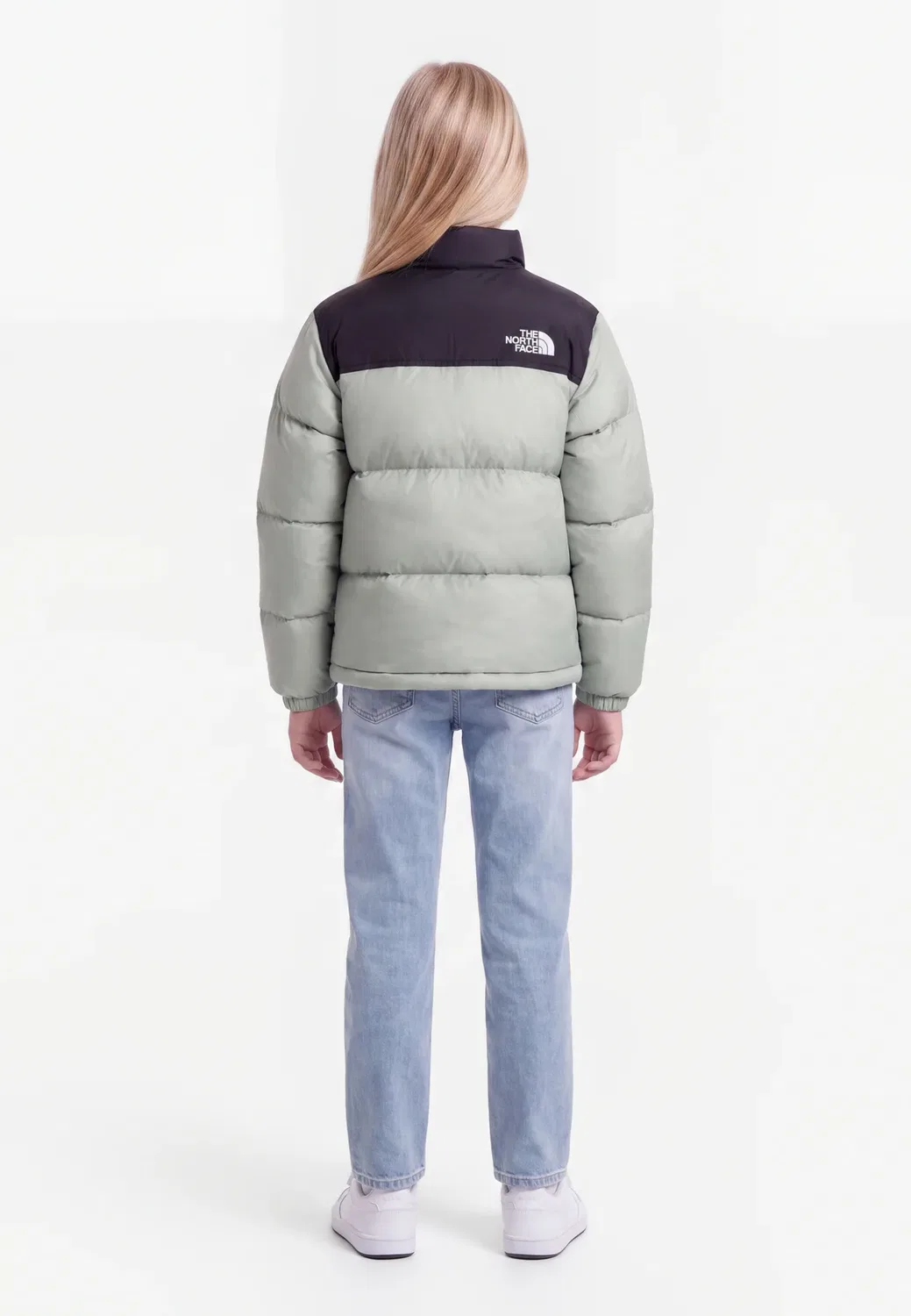 Куртка в стиле ретро для подростков, унисекс - пуховая куртка The North Face, Slate Moss — фото 2