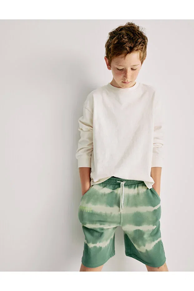 Детские шорты для мальчиков с принтом tie-dye Marks & Spencer, Blue