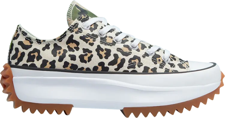 

Кроссовки Converse Run Star Hike Low Leopard, коричневый