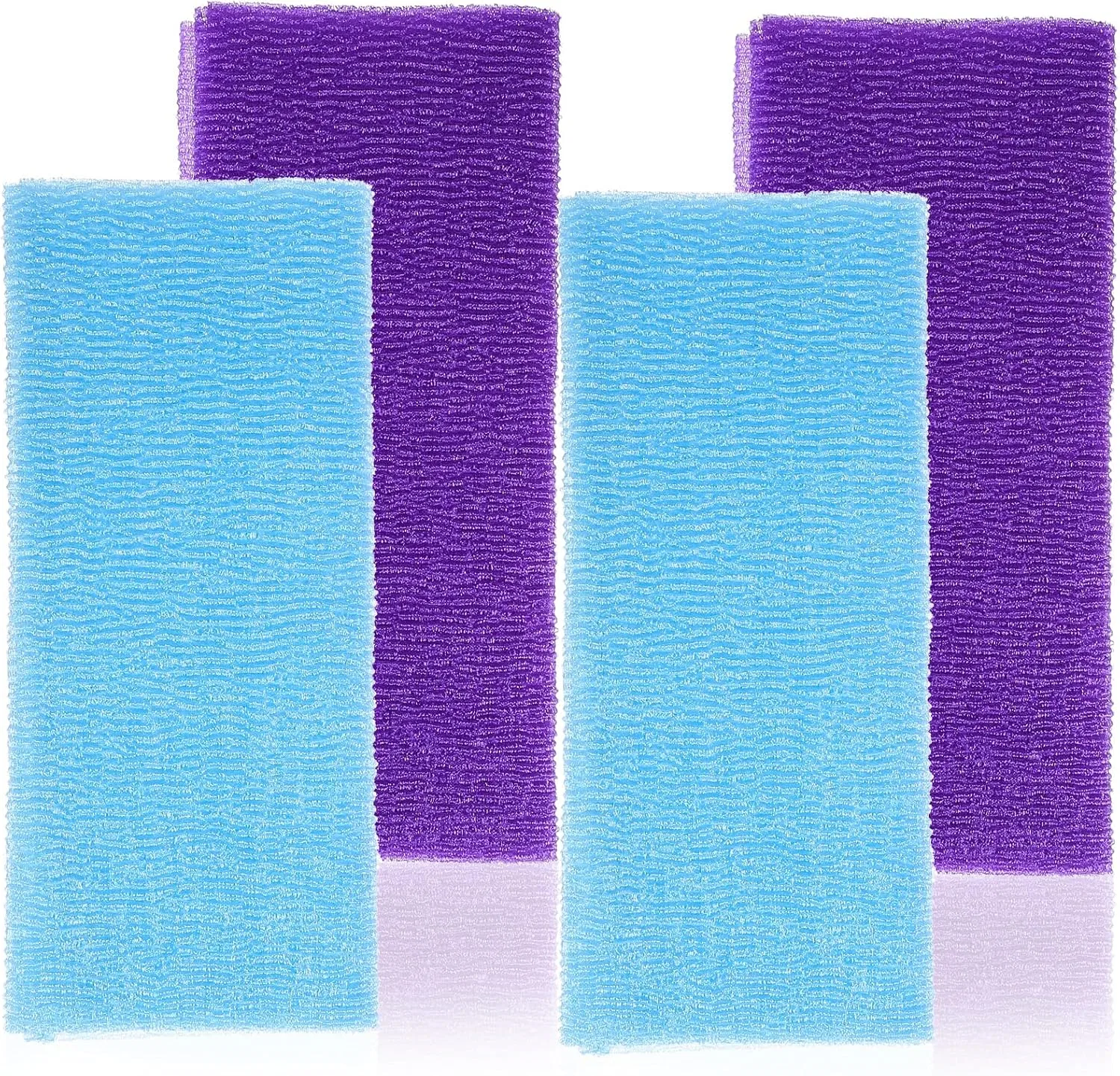 Пилинг-мочалка из нейлона PACKOVE, 4 штуки, 100x30 см