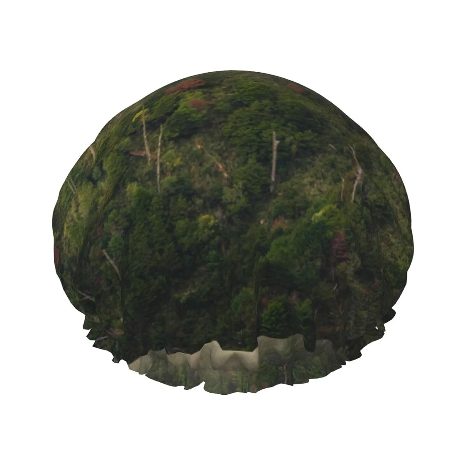Шапочка для душа двойная водонепроницаемая FURLOU, Green Trees And Mangroves On The Hill
