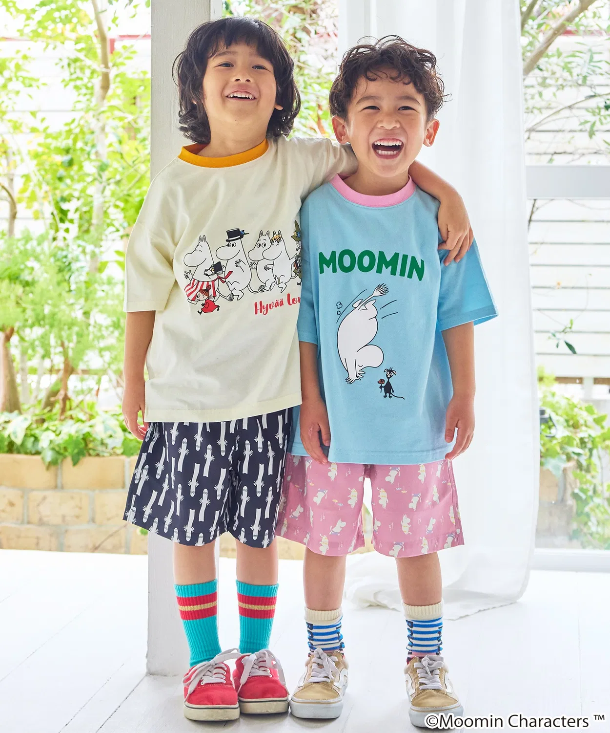 Детская футболка с принтом Moomin, Light Pink — фото 2