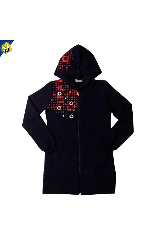 Детский кардиган для девочек с принтом Toontoy, Navy Blue