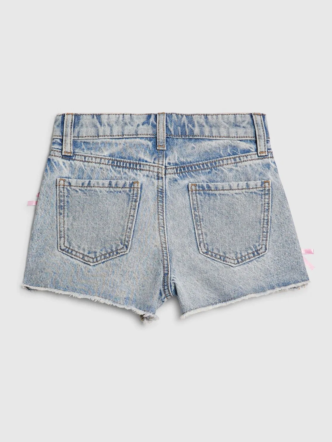 Шорты джинсовые с граффити принтом River Island, синие — фото 2