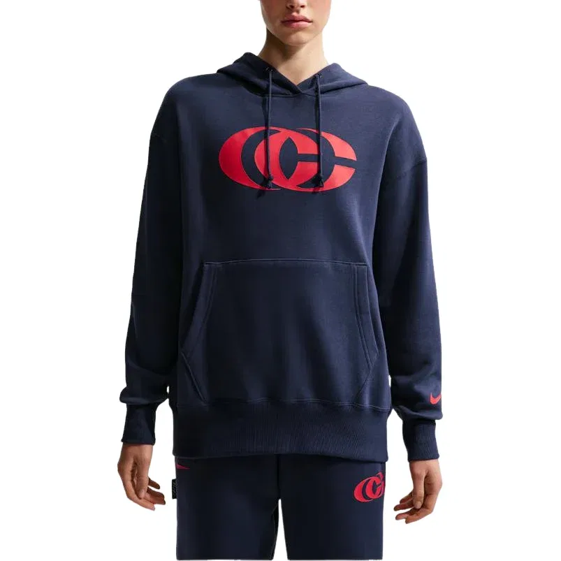 Мужское худи для баскетбола Caitlin Clark Phoenix Fleece Hoodie 'Midnight Navy University Red' Nike, Midnight Navy/University Red — фото 3