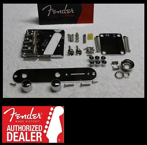 

FENDER Telecaster Chrome Body Hardware Set USA Телерезьбовые седла 005-6069-049