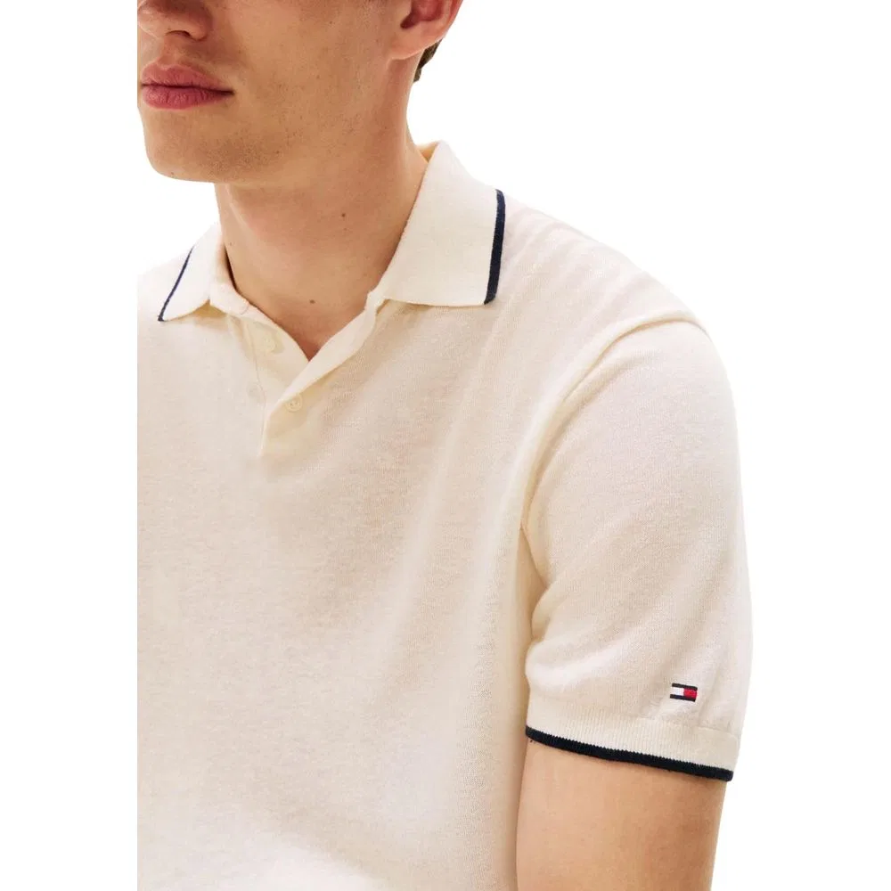 Мужской свитшот с классическим воротником Tommy Hilfiger, Beige — фото 4