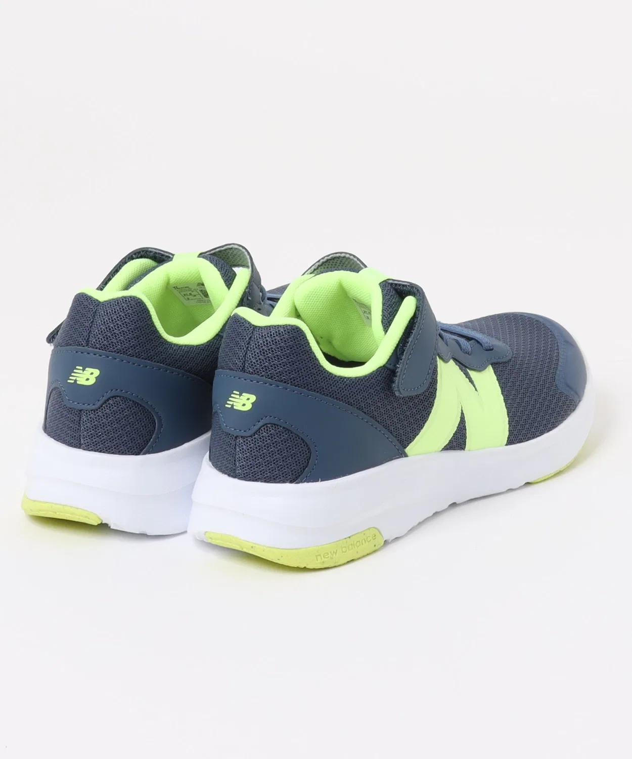 Детские кроссовки с липучкой 578 Navy/Green New Balance, Blue — фото 2