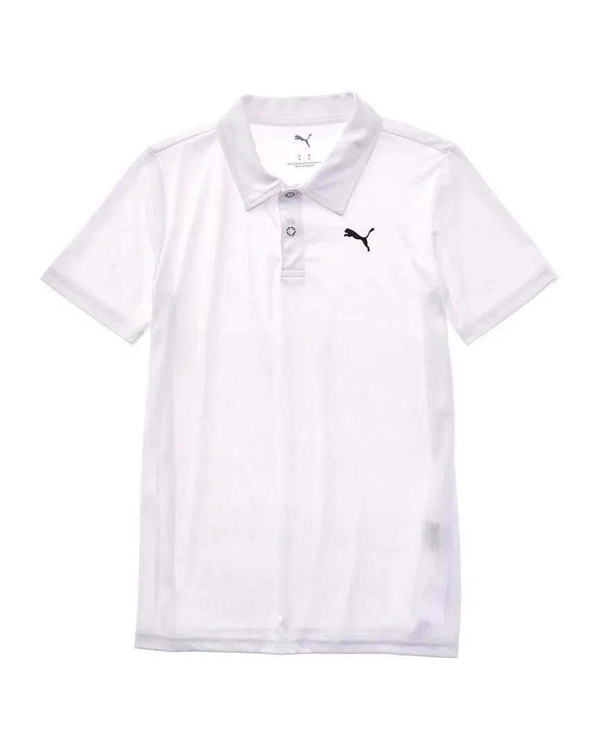 Детская футболка-поло с коротким рукавом Puma Essential Performance Polo Shirt, White