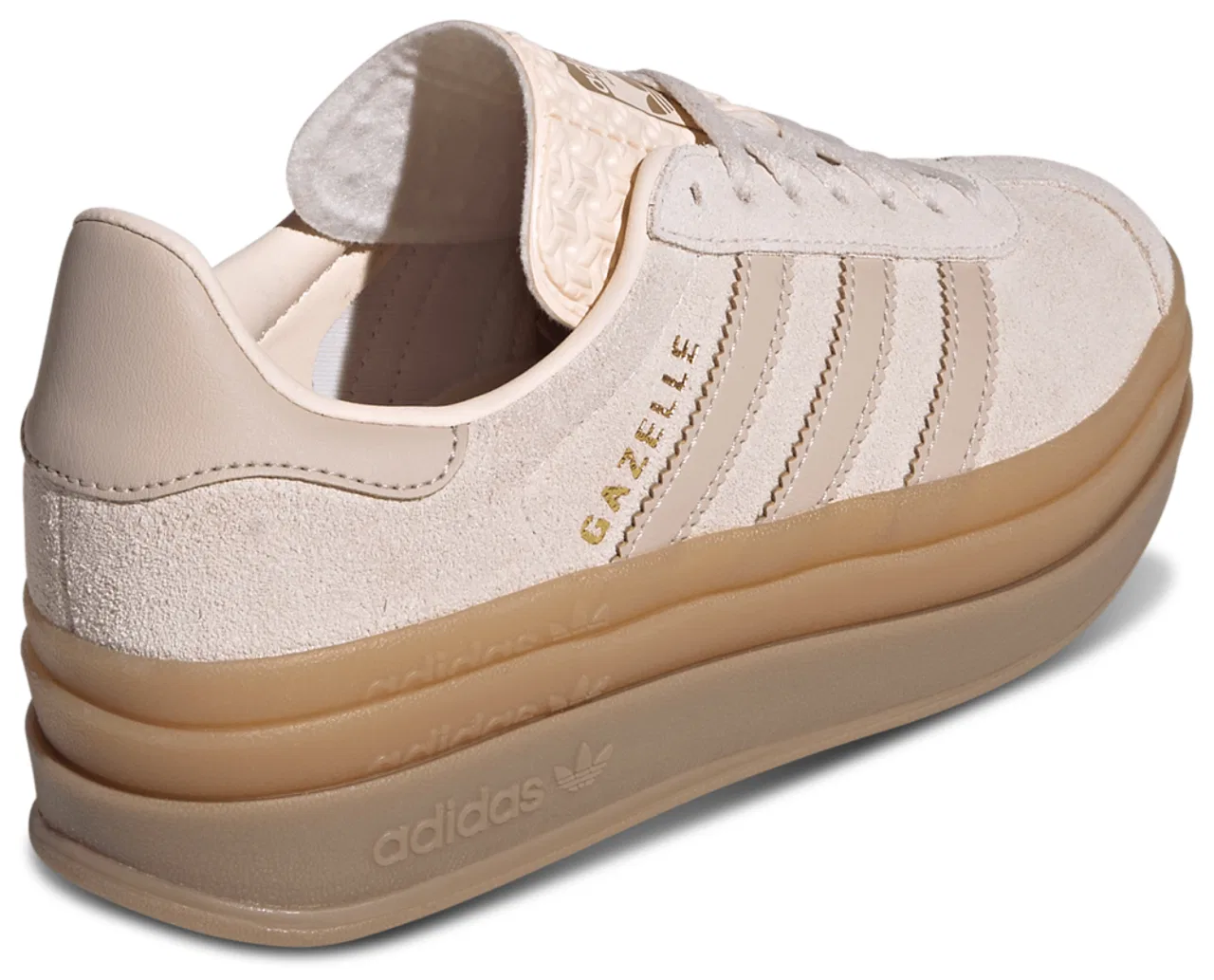 Кроссовки для девочек Gazelle Bold Adidas, цвет Beige/Wonder Taupe/Brown — фото 3