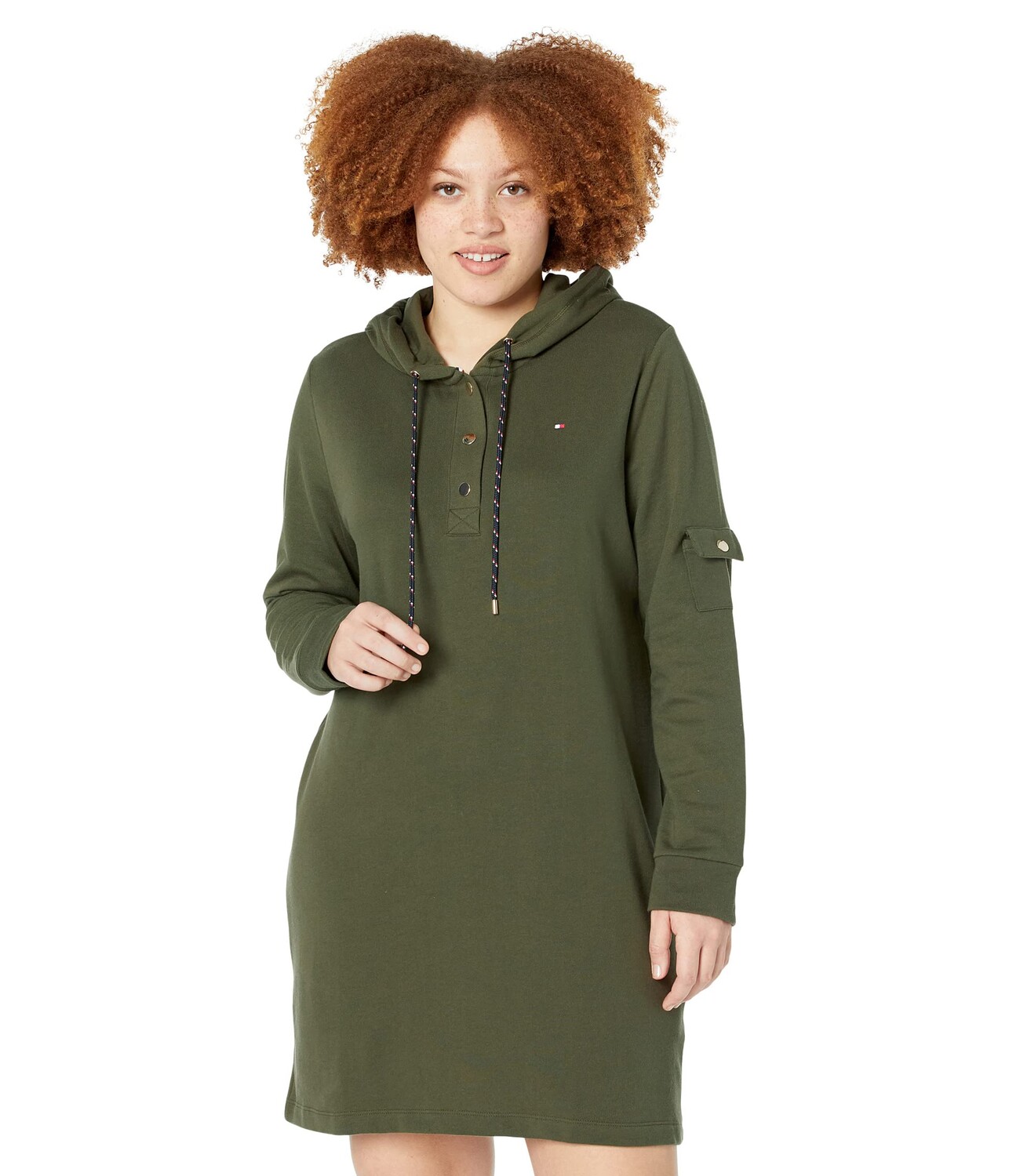 

Платье Tommy Hilfiger, French Terry Snap Hoodie Dress