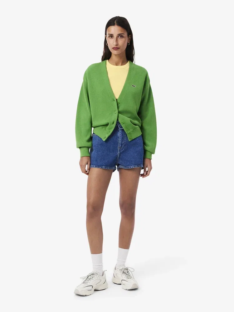 Футболка женская LACOSTE Lemon, Slim Fit, Лимонный — фото 4