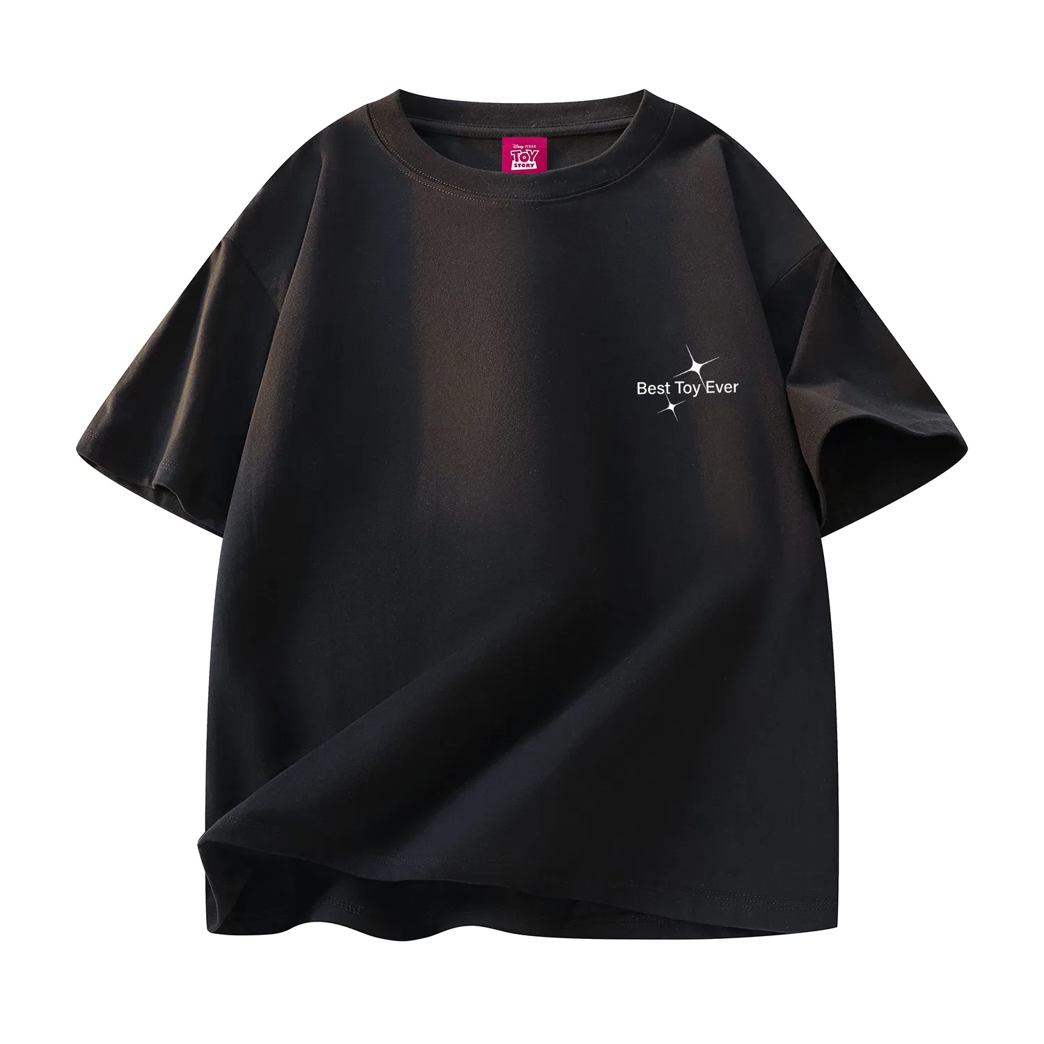 Детская футболка с принтом Unisex Crew Neck Thin Straight Fit Disney, Burgundy — фото 3