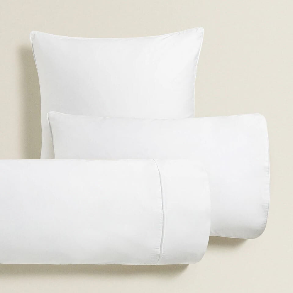 Наволочка Zara Home Sateen (500 Thread Count), 2 штуки, 50 x 75 см, белый