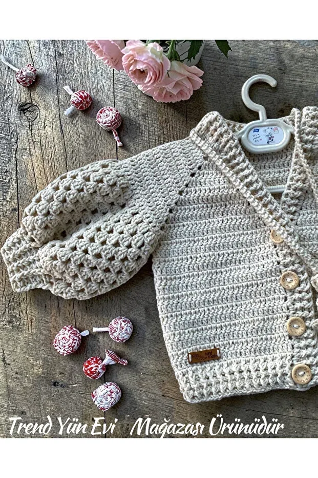 Детская куртка для девочек хлопковое Trendyünevi, Beige — фото 2