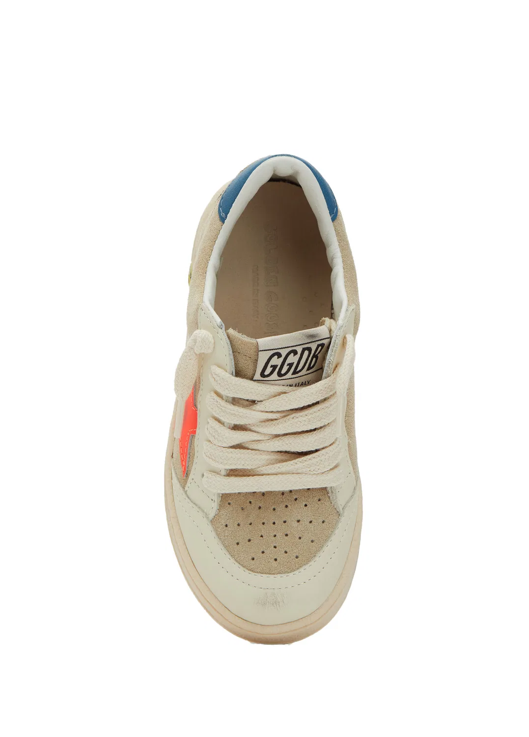 Кроссовки детские Golden Goose Ball Star, разноцветный бежевый — фото 4