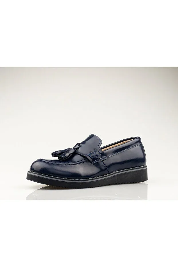 Детские классические ортопедические туфли для мальчиков Jojo Kids, Navy Blue — фото 3