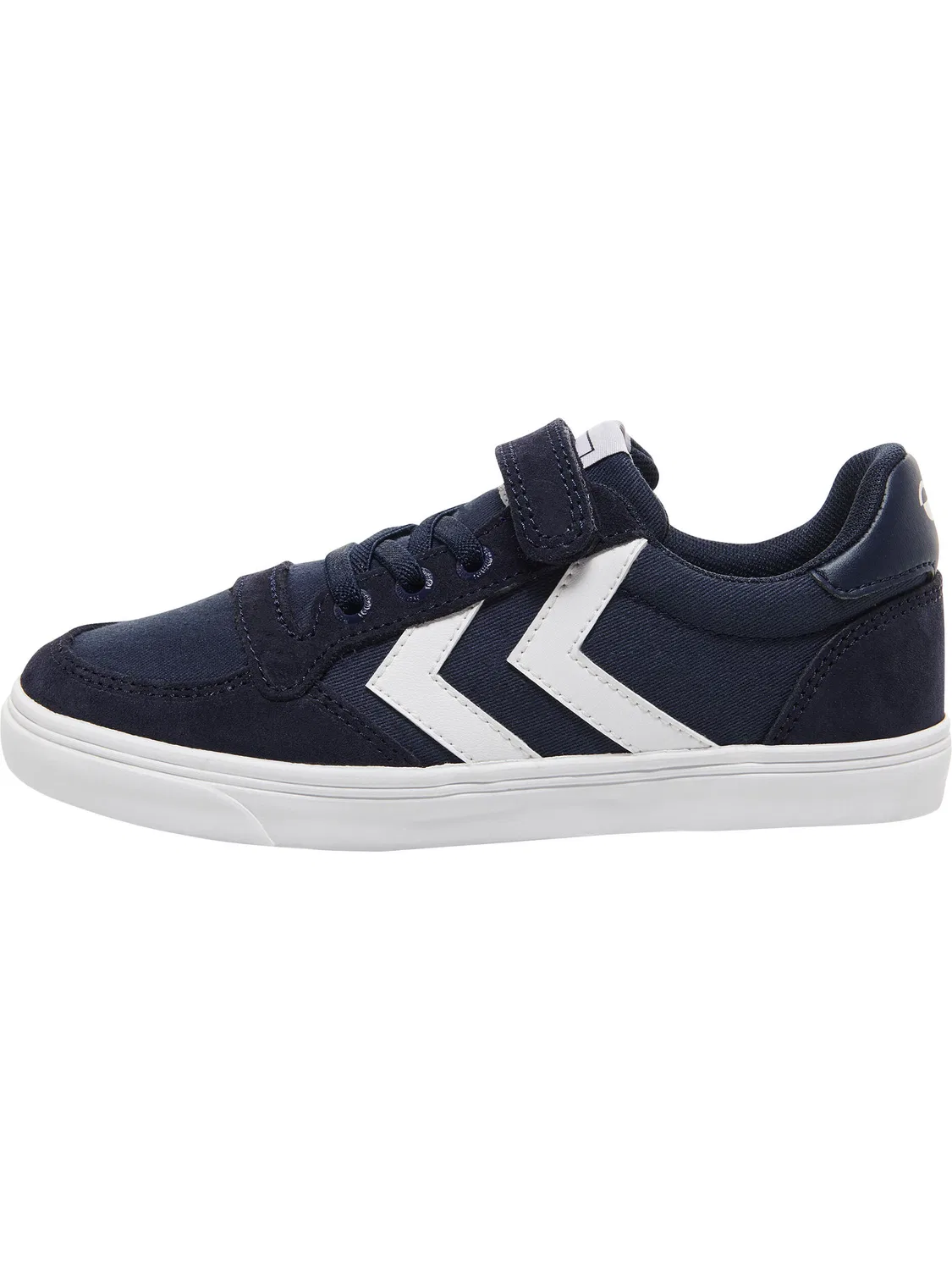 Детские кожаные кроссовки с липучкой Slimmer Stadil Hummel, Navyblau
