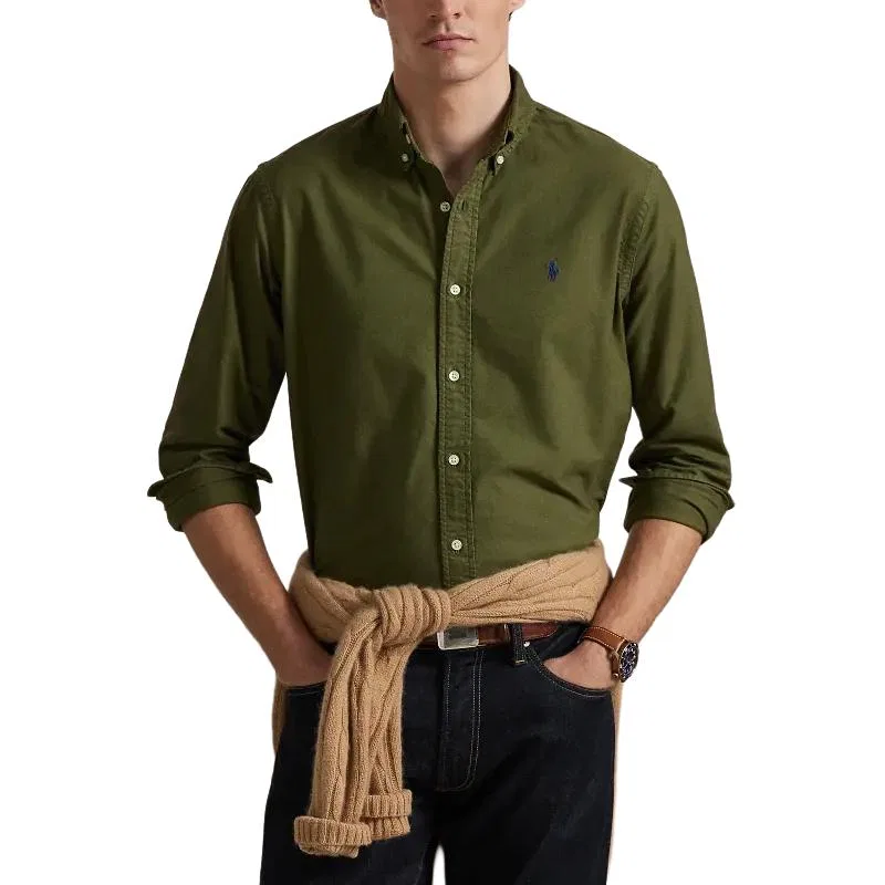 Рубашка Classic, Olive Green, Polo Ralph Lauren — фото 4