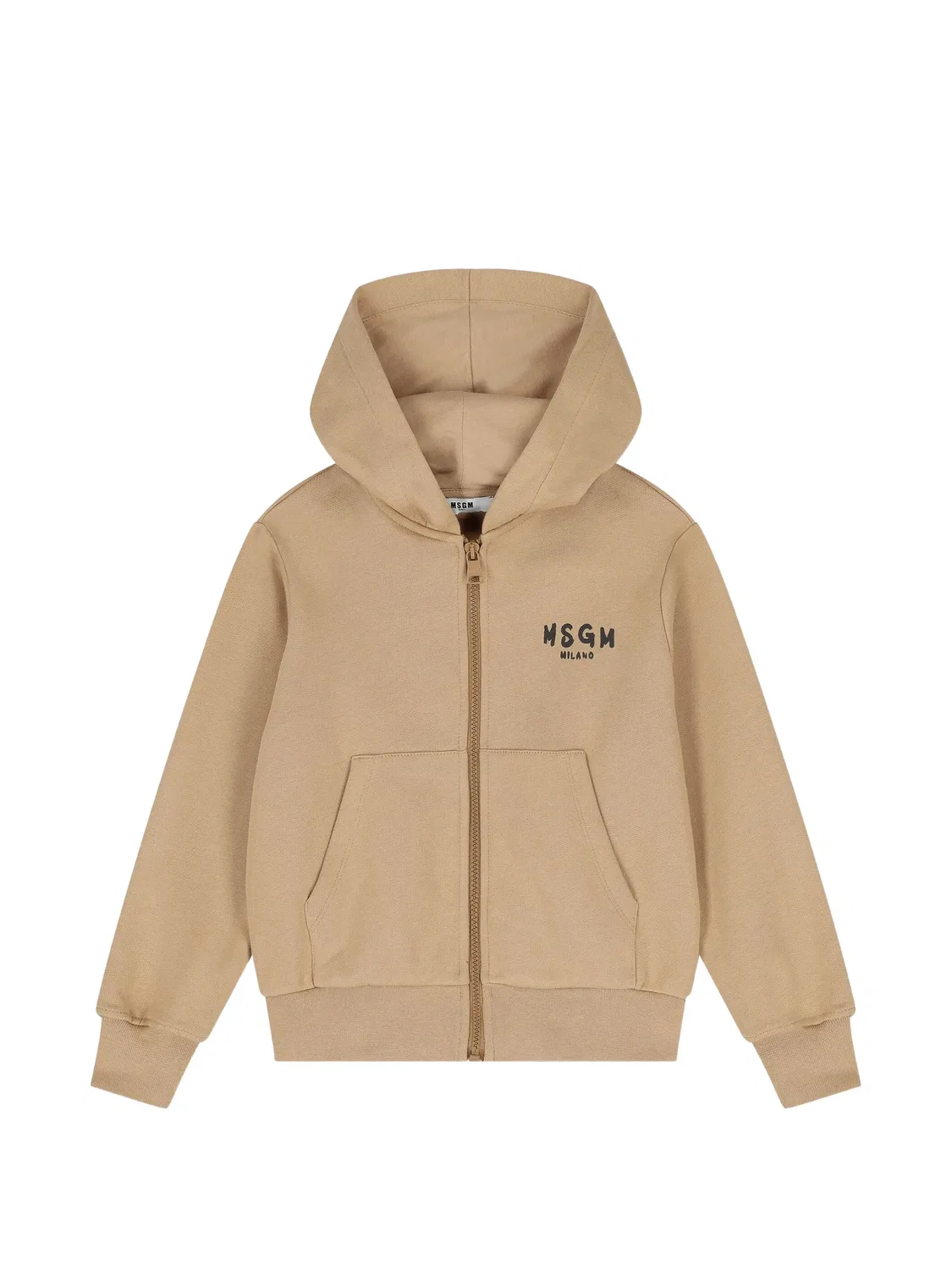 Худи на молнии с логотипом MSGM, нейтральные