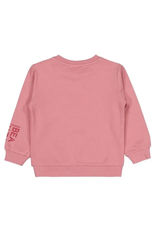 Детское для девочек свитшот хлопковый Civil Girls, Dried Rose — фото 2